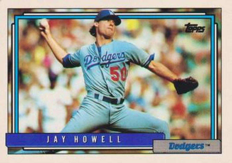 1992 Topps #205 Jay Howell VG Los Angeles Dodgers 