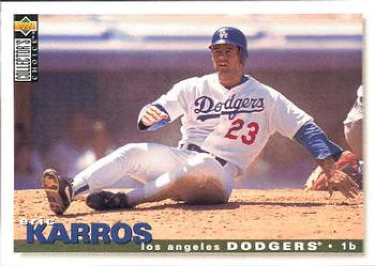 1995 Collector's Choice #220 Eric Karros VG Los Angeles Dodgers 