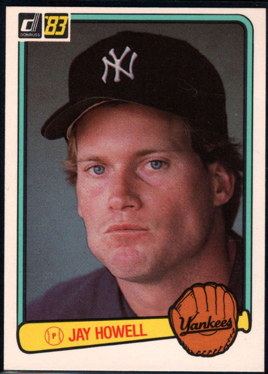 1983 Donruss #587 Jay Howell VG New York Yankees 