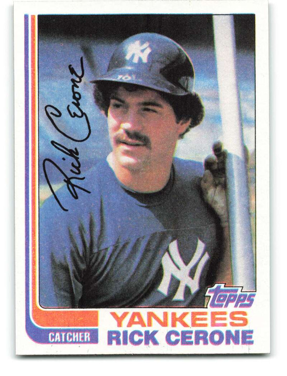 1982 Topps #45 Rick Cerone VG New York Yankees 