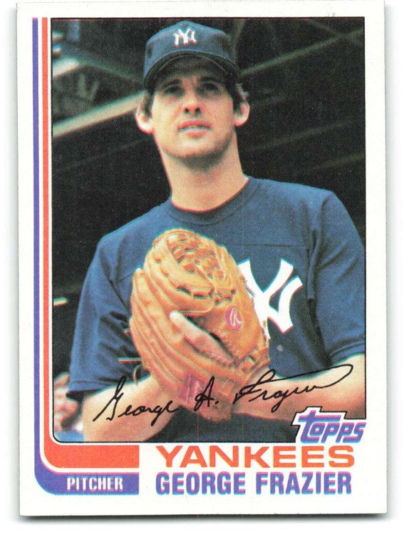 1982 Topps #349 George Frazier VG New York Yankees 