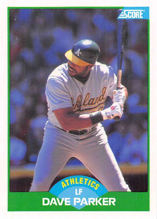 1989 Score #108 Dave Parker VG Oakland Athletics 