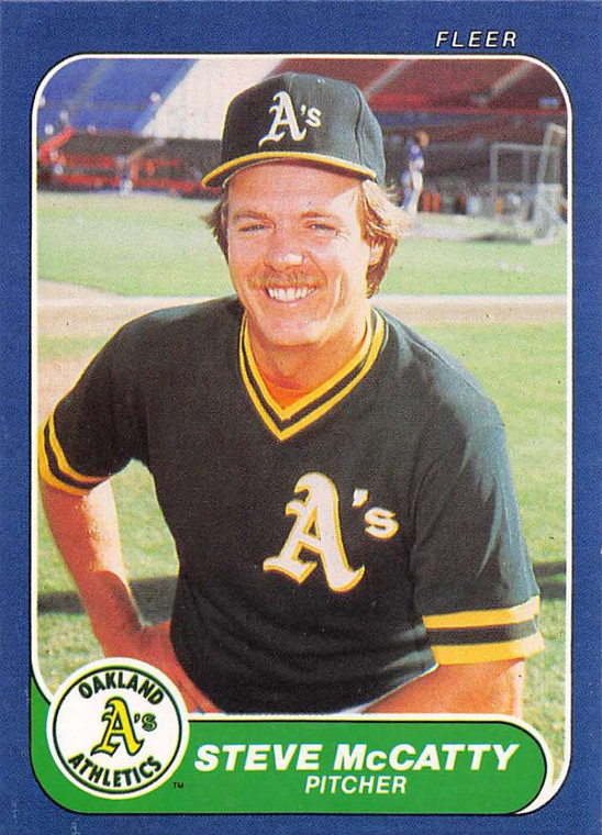 1986 Fleer #427 Steve McCatty VG Oakland Athletics 