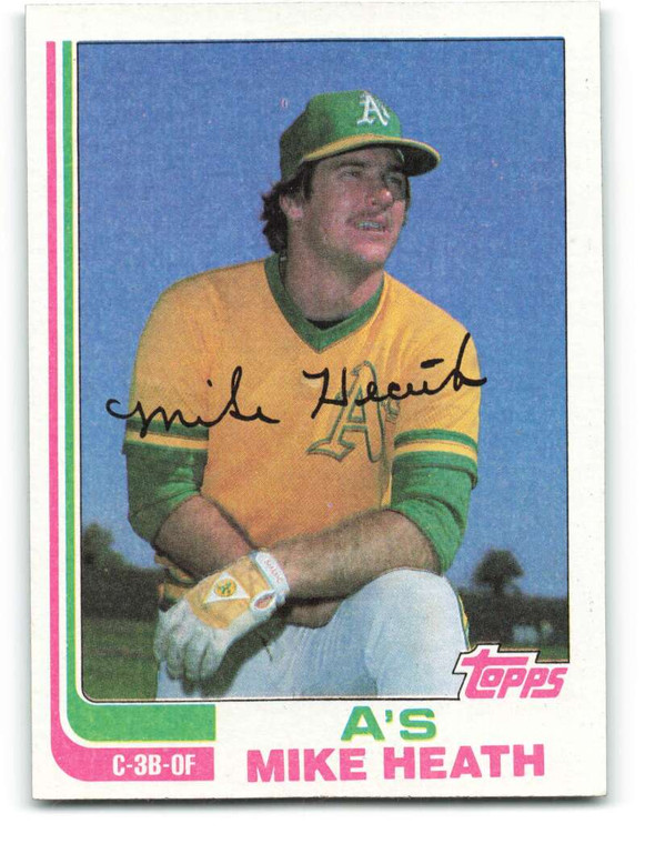 1982 Topps #318 Mike Heath VG Oakland Athletics 