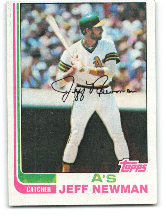 1982 Topps #187 Jeff Newman VG Oakland Athletics 