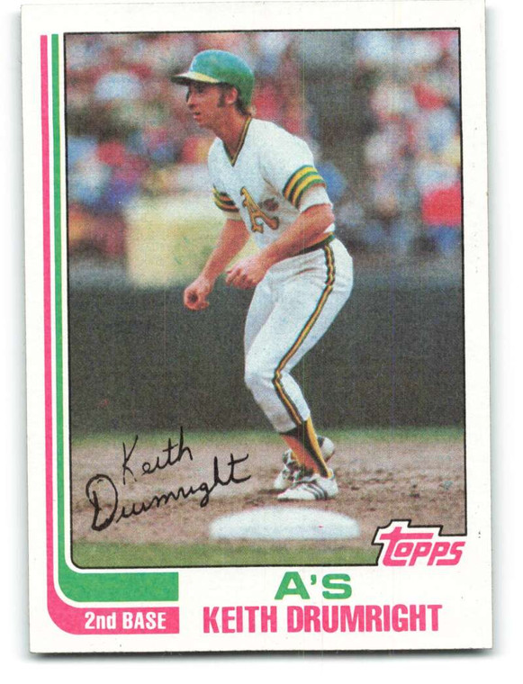 1982 Topps #673 Keith Drumright VG RC Rookie Oakland Athletics 