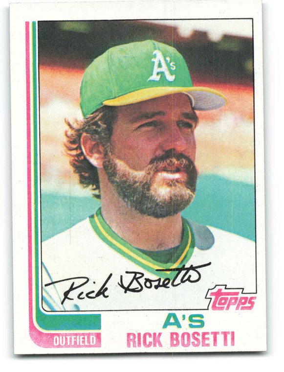 1982 Topps #392 Rick Bosetti VG Oakland Athletics 
