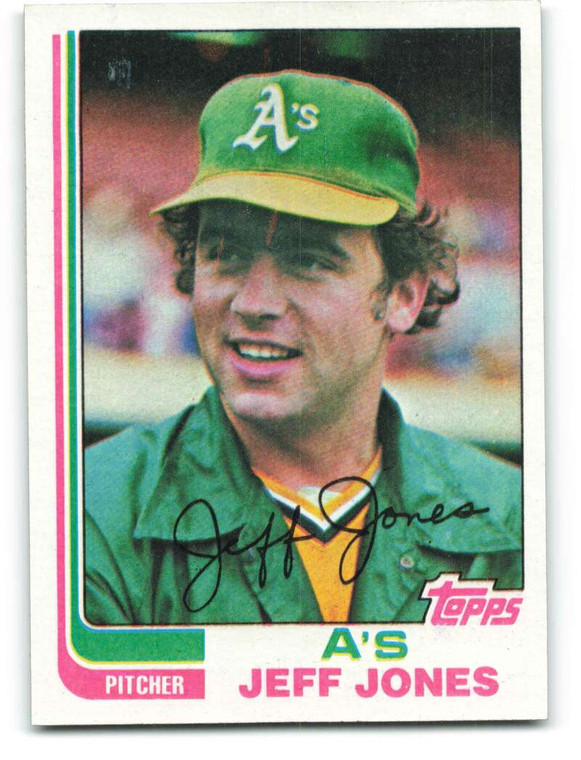 1982 Topps #139 Jeff Jones VG Oakland Athletics 