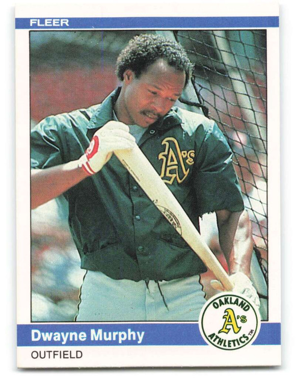 1984 Fleer #456 Dwayne Murphy VG Oakland Athletics 