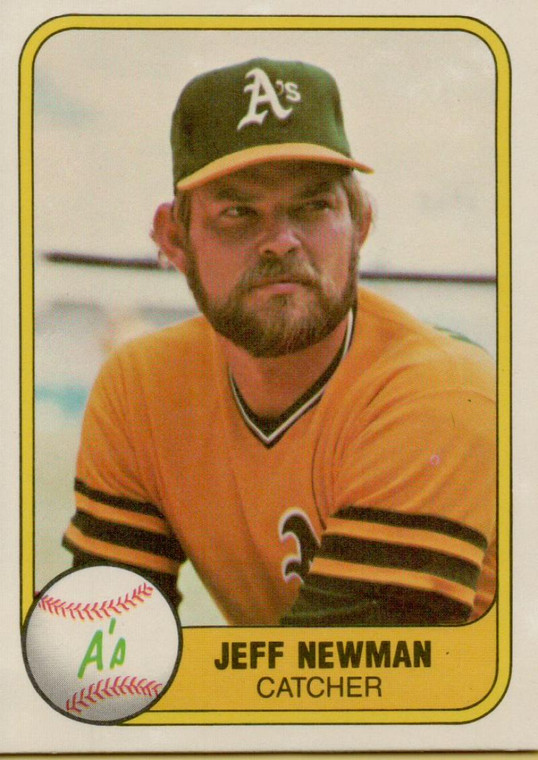 1981 Fleer #577 Jeff Newman VG Oakland Athletics 