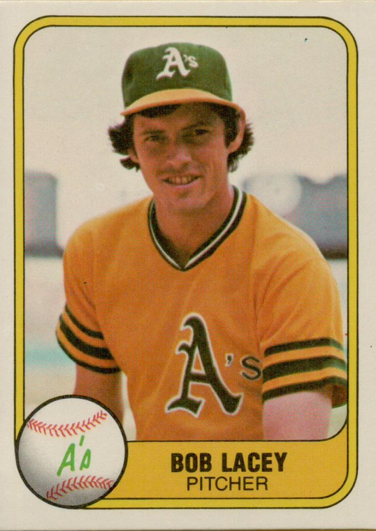 1981 Fleer #578 Bob Lacey VG Oakland Athletics 