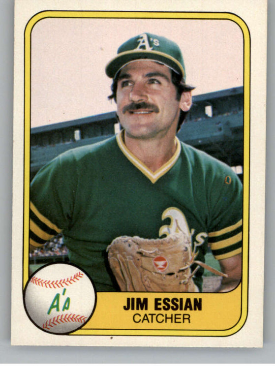 1981 Fleer #593 Jim Essian VG Oakland Athletics 