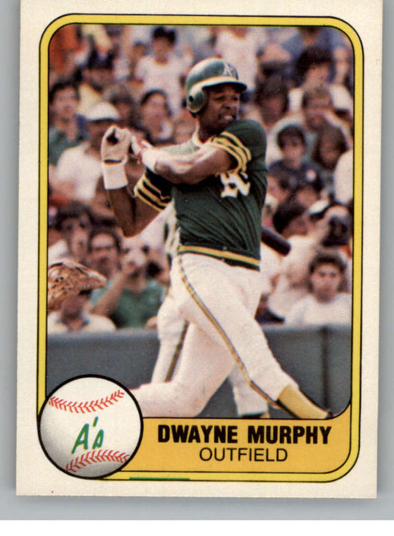 1981 Fleer #590 Dwayne Murphy VG Oakland Athletics 