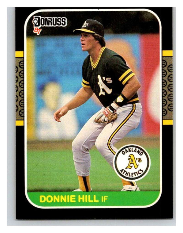 1987 Donruss #405 Donnie Hill VG Oakland Athletics 