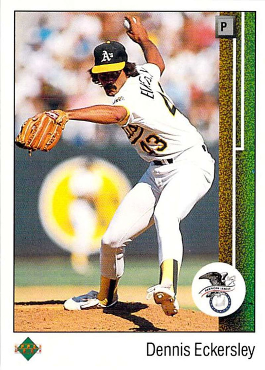 1989 Upper Deck #664 Dennis Eckersley AW VG Oakland Athletics 