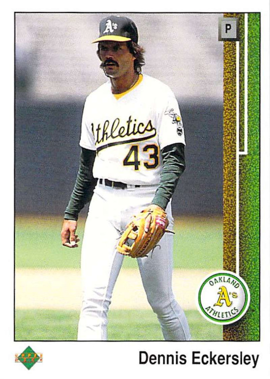 1989 Upper Deck #289 Dennis Eckersley VG Oakland Athletics 