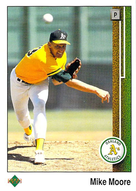 1989 Upper Deck #758 Mike Moore VG Oakland Athletics 
