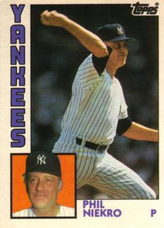1984 Topps Traded #84T Phil Niekro VG New York Yankees 