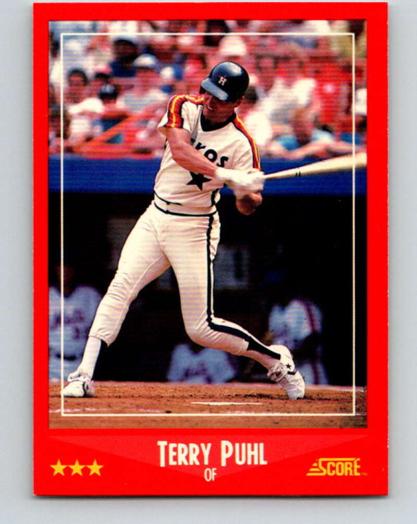 1988 Score #282 Terry Puhl VG Houston Astros 