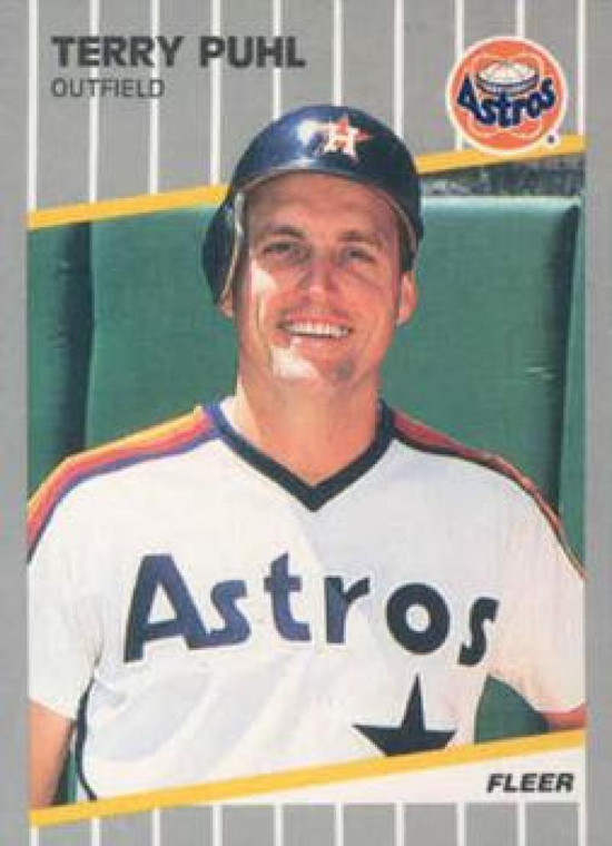 1989 Fleer #364 Terry Puhl VG Houston Astros 