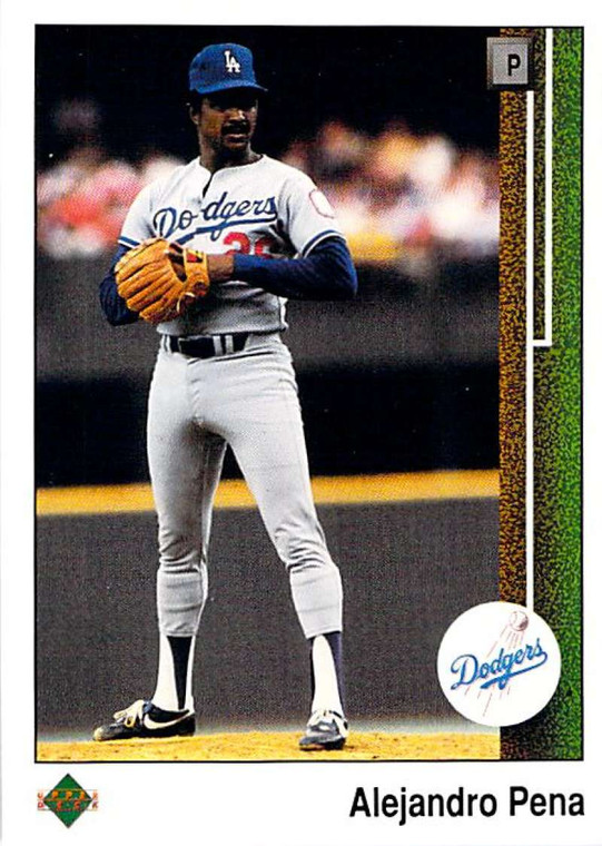 1989 Upper Deck #137 Alejandro Pena VG Los Angeles Dodgers 