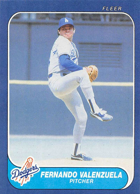 1986 Fleer #145 Fernando Valenzuela VG Los Angeles Dodgers 