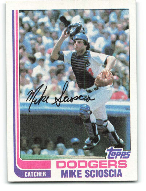 1982 Topps #642 Mike Scioscia VG Los Angeles Dodgers 