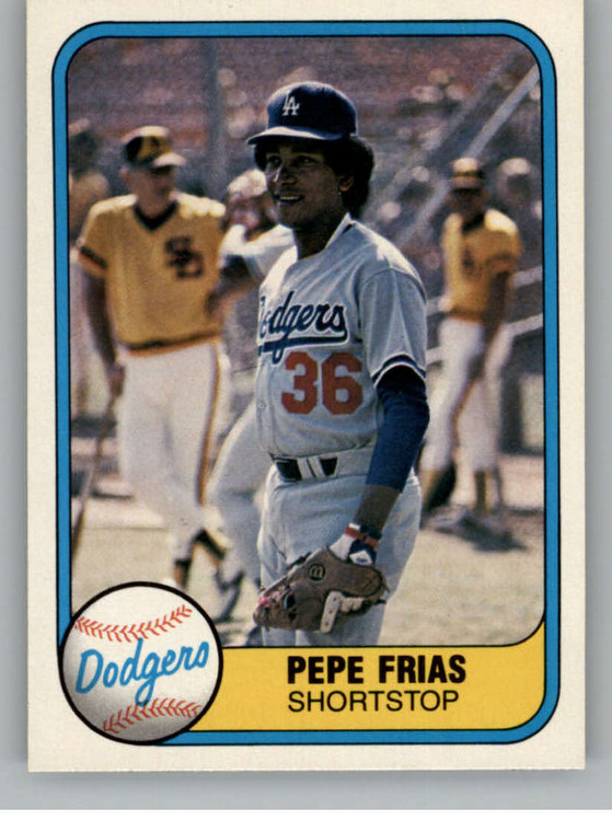 1981 Fleer #134 Pepe Frias VG Los Angeles Dodgers 