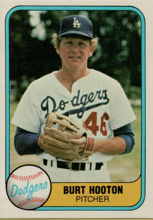 1981 Fleer #113 Burt Hooton VG Los Angeles Dodgers 