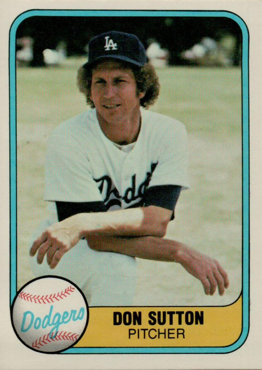 1981 Fleer #112 Don Sutton VG Los Angeles Dodgers 