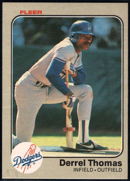 1983 Fleer #223 Derrel Thomas VG Los Angeles Dodgers 