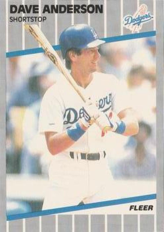 1989 Fleer #53 Dave Anderson VG Los Angeles Dodgers 