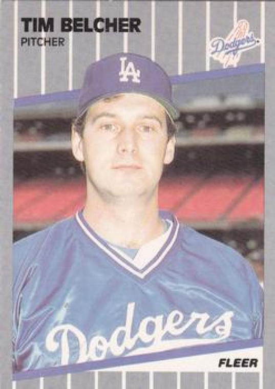 1989 Fleer #54 Tim Belcher VG Los Angeles Dodgers 
