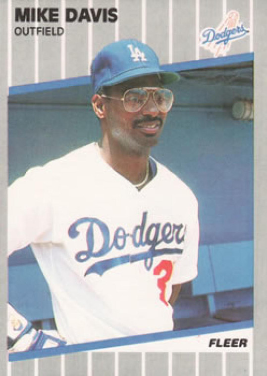 1989 Fleer #55 Mike Davis VG Los Angeles Dodgers 