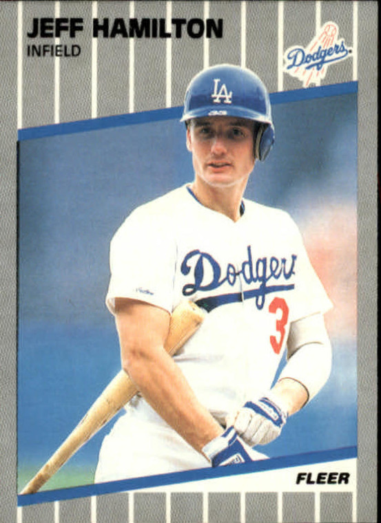 1989 Fleer #60 Jeff Hamilton VG Los Angeles Dodgers 