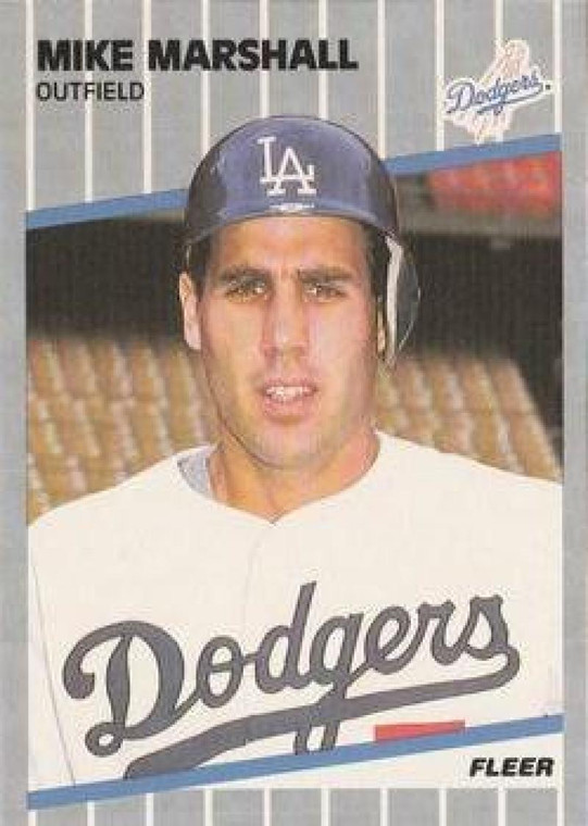 1989 Fleer #66 Mike Marshall VG Los Angeles Dodgers 
