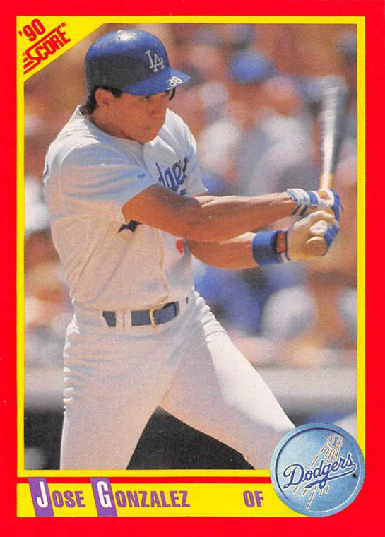 1990 Score #368 Jose Gonzalez VG Los Angeles Dodgers 