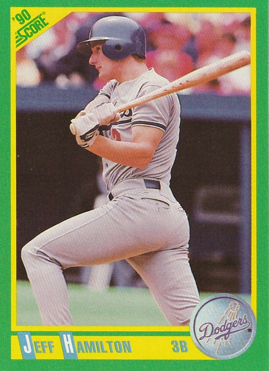 1990 Score #132 Jeff Hamilton VG Los Angeles Dodgers 