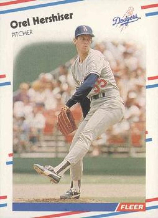 1988 Fleer #518 Orel Hershiser VG Los Angeles Dodgers 