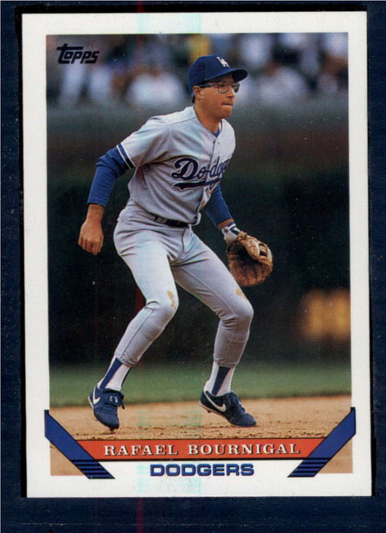 1993 Topps #651 Rafael Bournigal VG RC Rookie Los Angeles Dodgers 