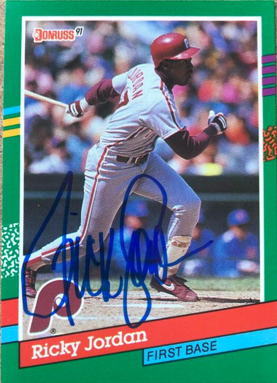Ricky Jordan Autographed 1991 Donruss #466