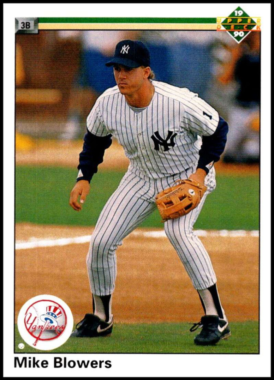 1990 Upper Deck #767 Mike Blowers VG RC Rookie New York Yankees 