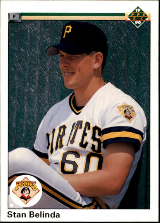 1990 Upper Deck #759 Stan Belinda VG RC Rookie Pittsburgh Pirates 