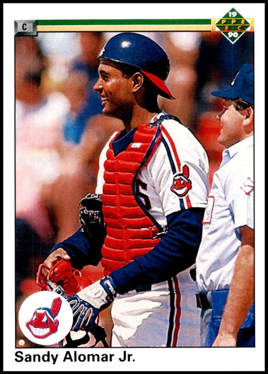 1990 Upper Deck #756 Sandy Alomar Jr. VG Cleveland Indians 
