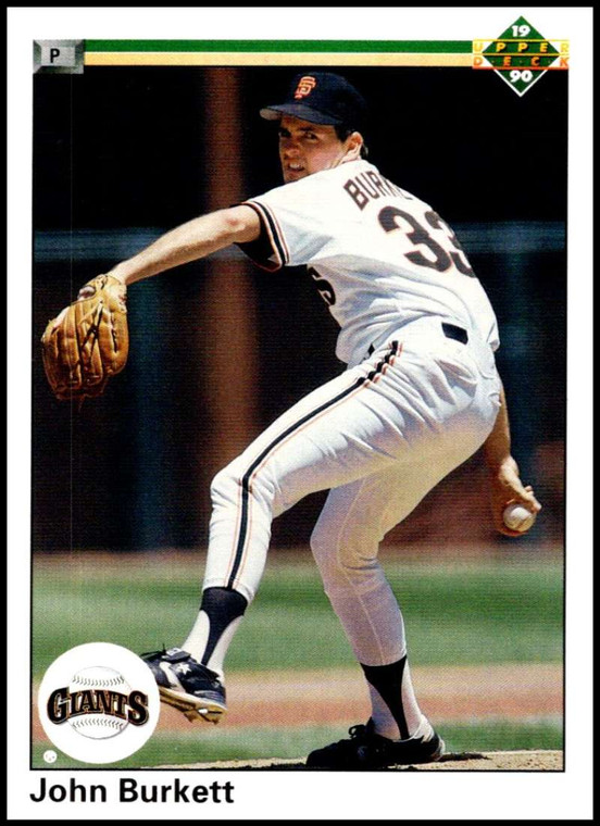 1990 Upper Deck #735 John Burkett VG San Francisco Giants 