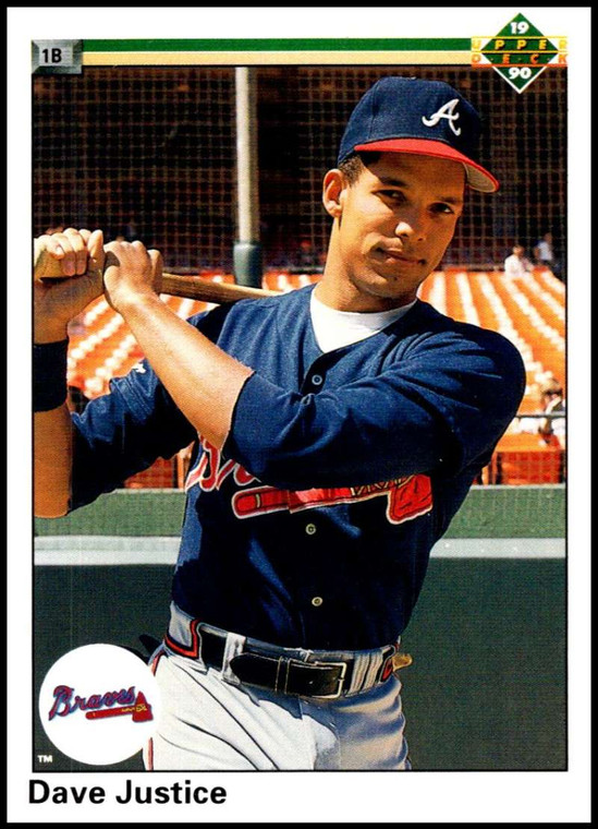 1990 Upper Deck #711 David Justice VG RC Rookie Atlanta Braves 