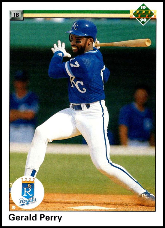 1990 Upper Deck #707 Gerald Perry VG Kansas City Royals 