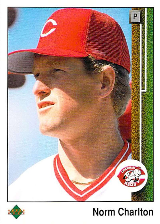1989 Upper Deck #783 Norm Charlton VG RC Rookie Cincinnati Reds 