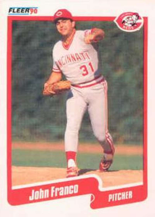 1990 Fleer #419 John Franco VG Cincinnati Reds 