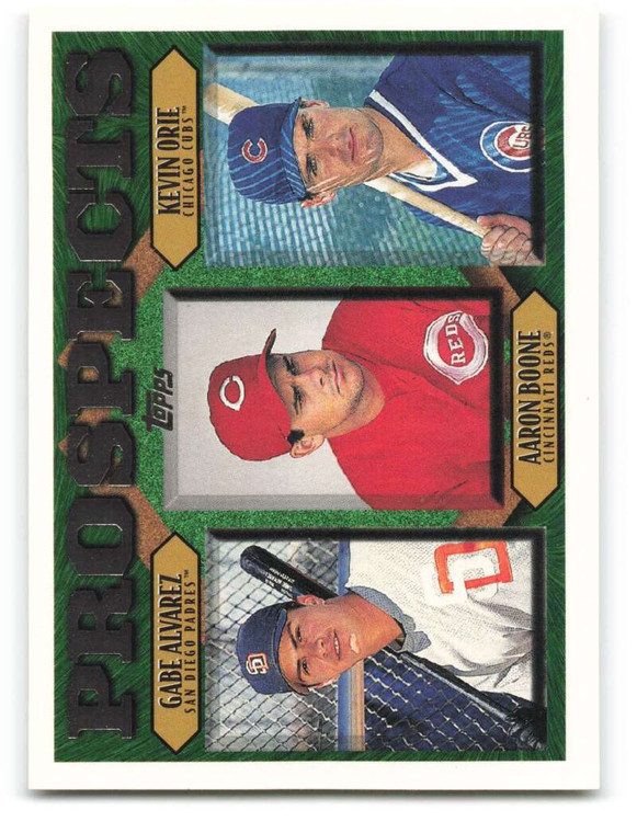 1997 Topps #204 Gabe Alvarez/Aaron Boone/Kevin Orie VG  San Diego Padres/Cincinnati Reds/Chicago Cubs 